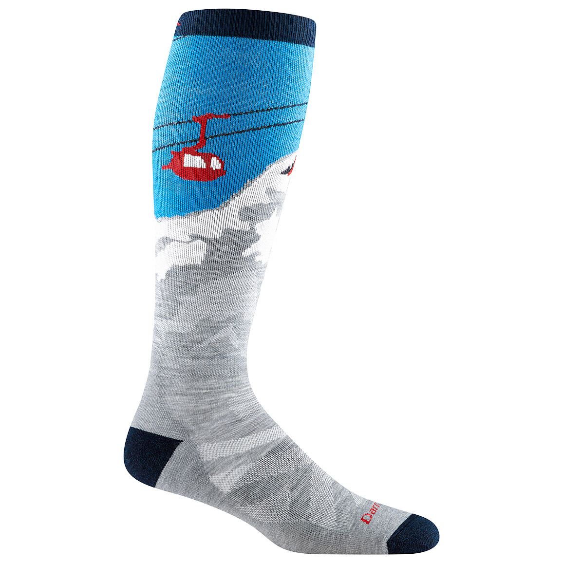 

Лыжные носки Darn Tough Heady Yeti OTC Midweight w. Cushion, цвет Gray