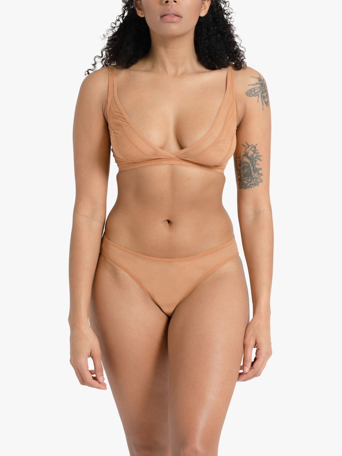 

Бюстгальтер Nubian Skin Mesh без косточек, Cafe au Lait