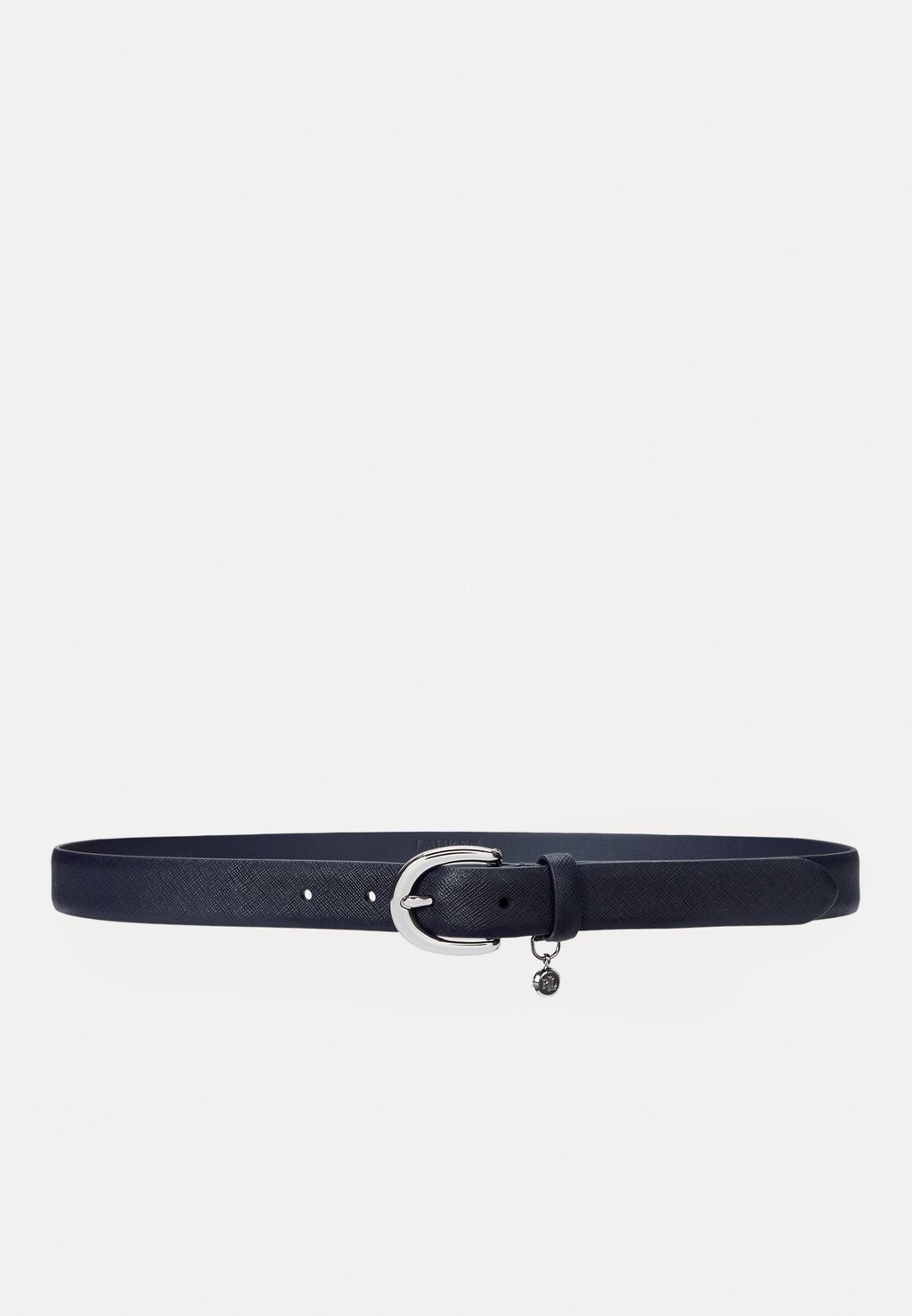 

Пояс CHARM CROSSHATCH LEATHER BELT Ralph Lauren, темно-синий