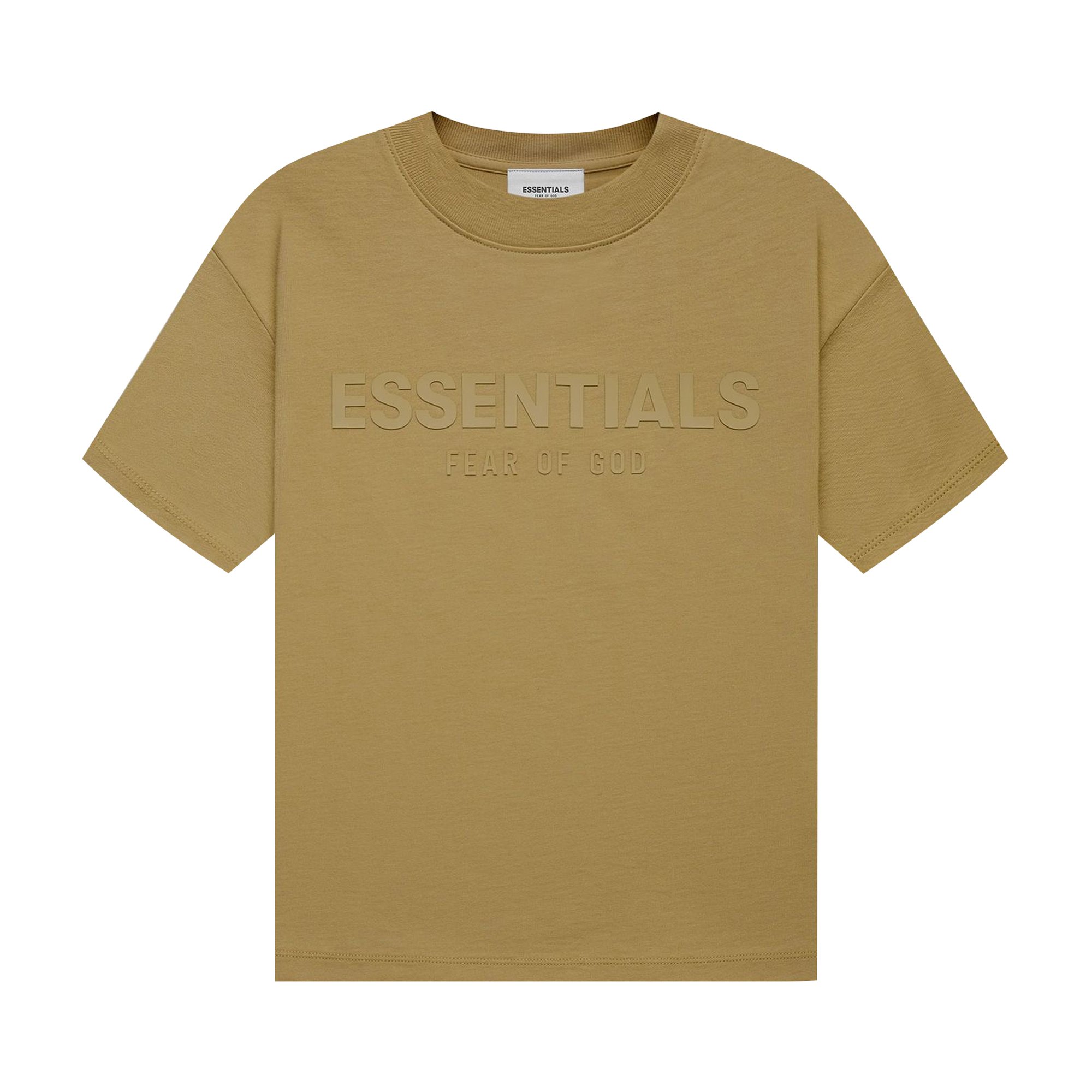 Детская футболка с короткими рукавами Fear of God Essentials, цвет Янтарный
