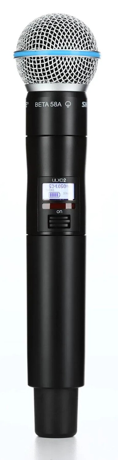 

Ручной беспроводной микрофон-передатчик Shure ULXD2/B58 — диапазон J50A