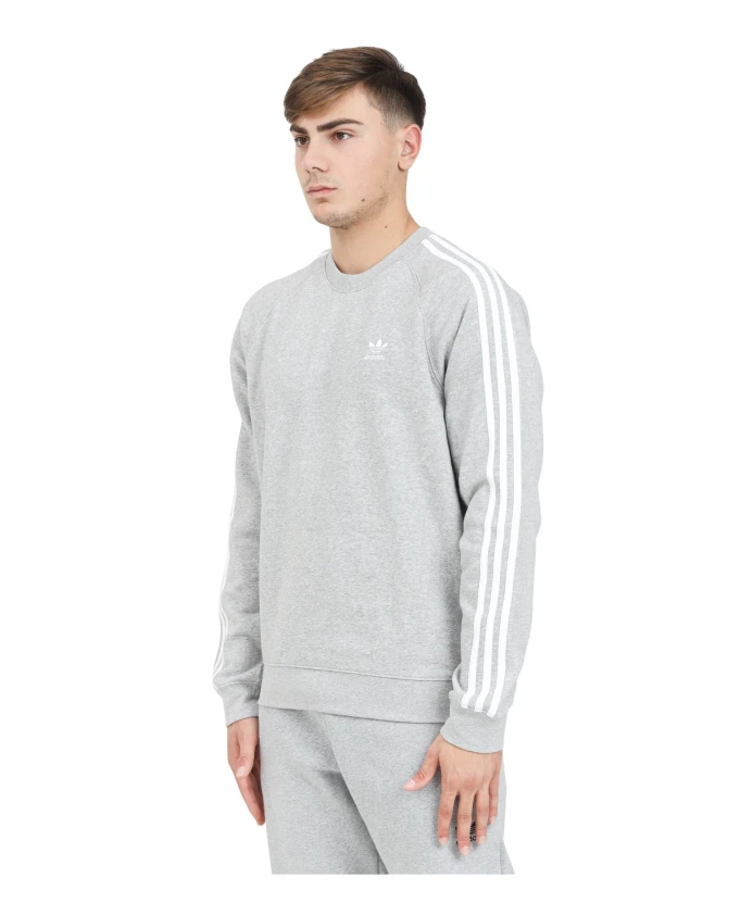 

Классический свитер с круглым вырезом и тремя полосками Adidas Originals, серый