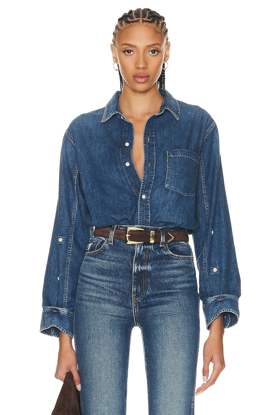 

Рубашка Citizens Of Humanity Kayla Shrunken Shirt, цвет Amity