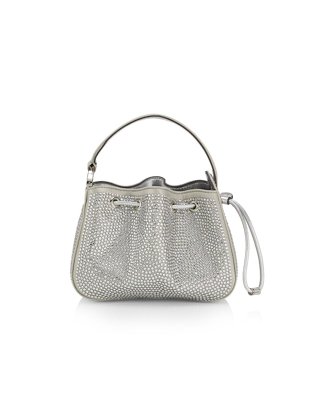 

Сумка O-Handle Nano Pave Crystal с верхней ручкой Oscar de la Renta, серый