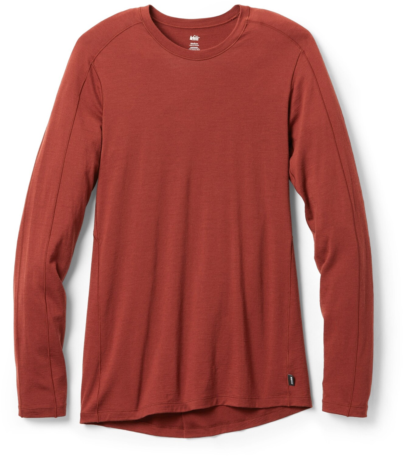 

Базовый топ Merino 185 с длинными рукавами — женский REI Co-op, красный