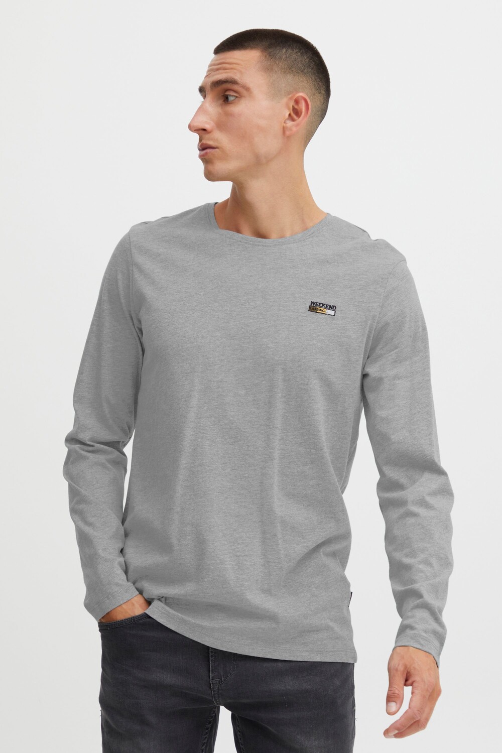 

Лонгслив BLEND Langarmshirt Tee 20714563, серый