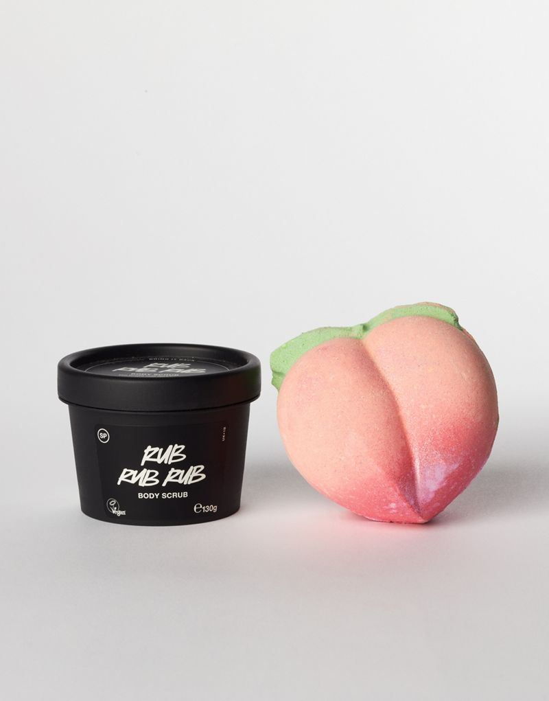 

Lush – Feelin' Peachy – Набор со скрабом и бомбочкой для ванны, Brak koloru