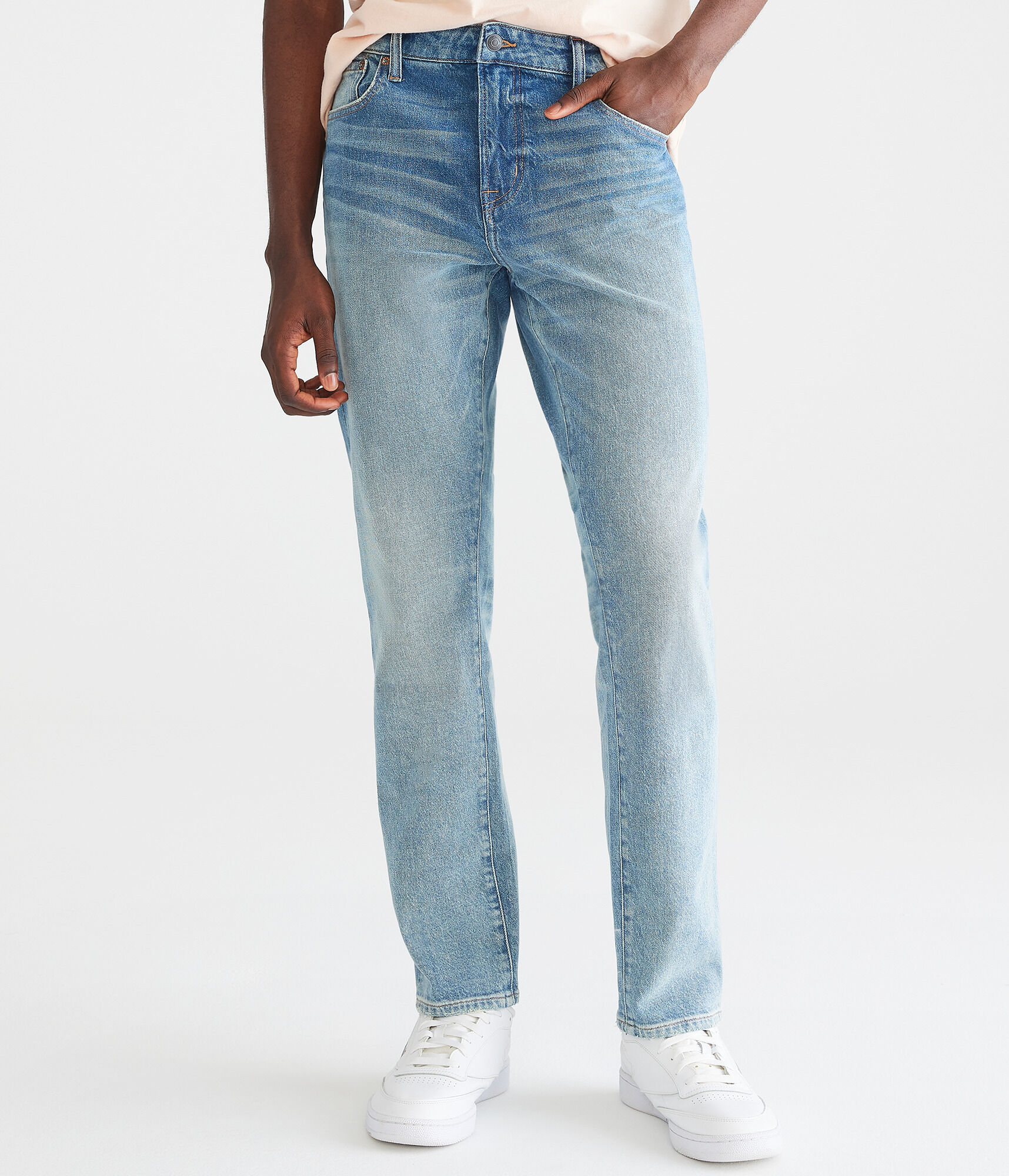 Спортивные узкие джинсы Aeropostale, синий цена и фото