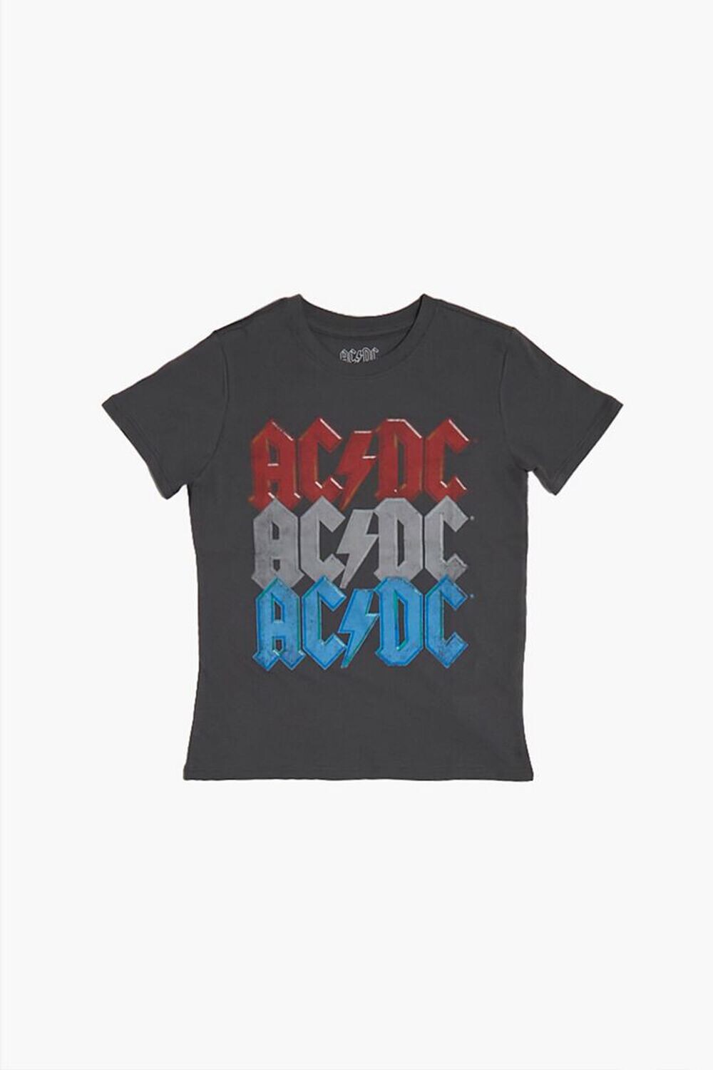 

Футболка с рисунком ACDC для девочек Forever 21, угольный