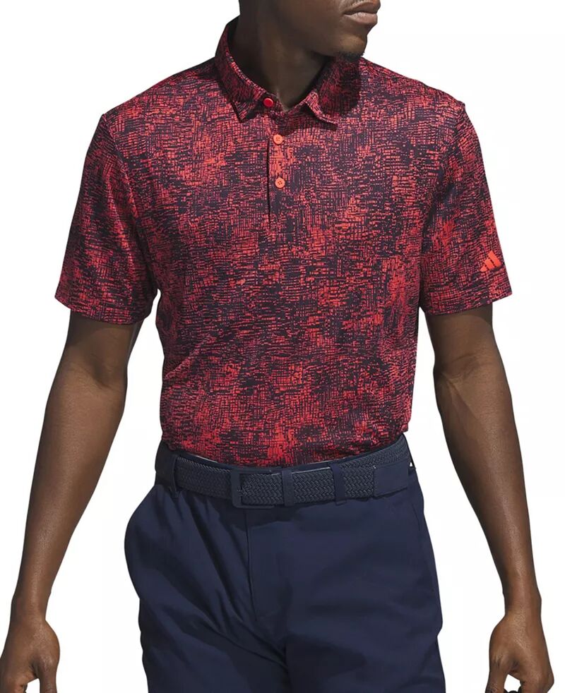 Мужская жаккардовая футболка-поло для гольфа Adidas