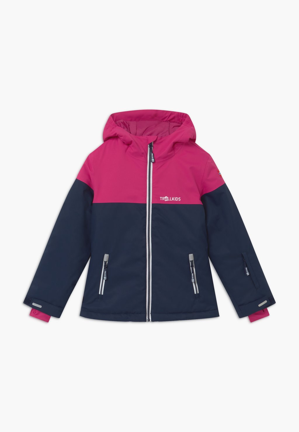 Лыжная куртка Girls Hallingdal Unisex TrollKids, цвет navy/pink/white лыжная куртка trollkids lifjell цвет grau pink