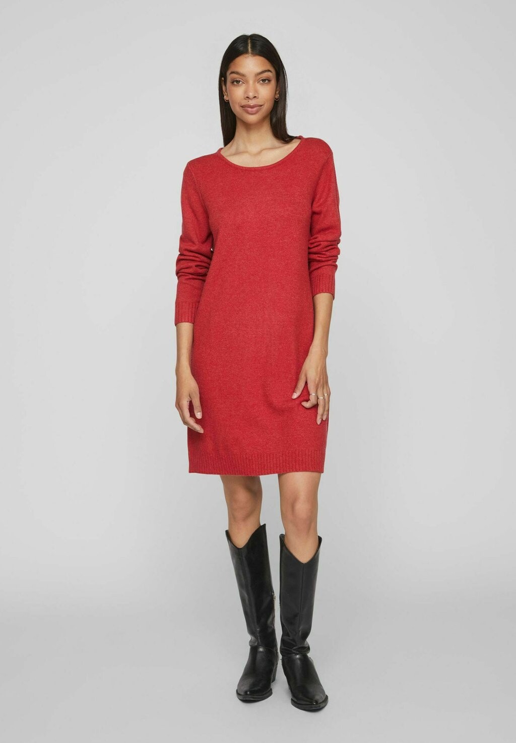 

Платье VILA VIRIL LS NOOS, цвет equestrian red