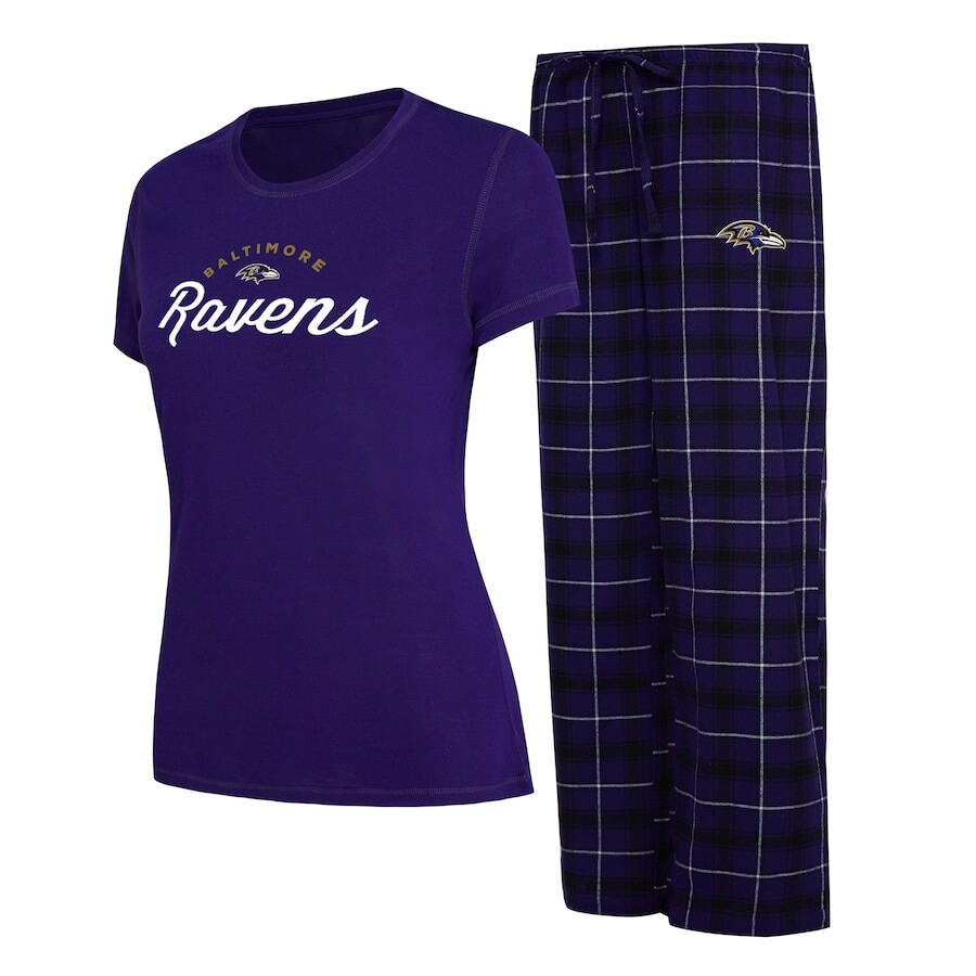 

Пижамный комплект Concepts Sport Baltimore Ravens, фиолетовый