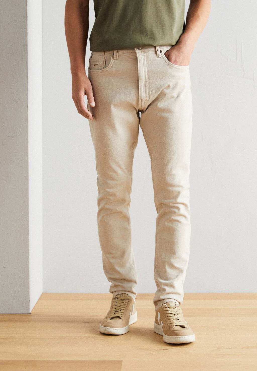 

Джинсы свободного кроя INCALLI INDICODE JEANS, песок