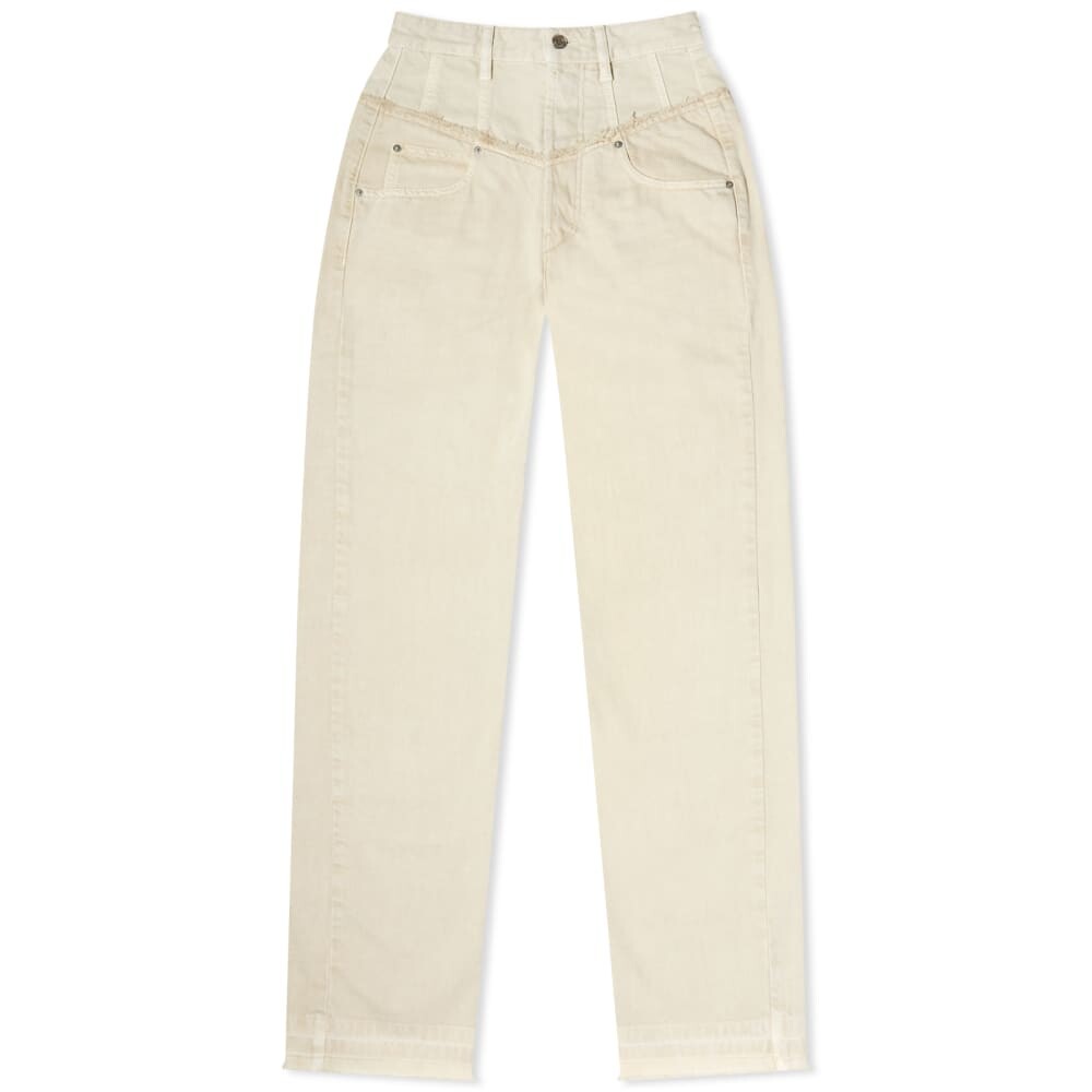 

Мешковатые джинсы Isabel Marant Noemie, экрю