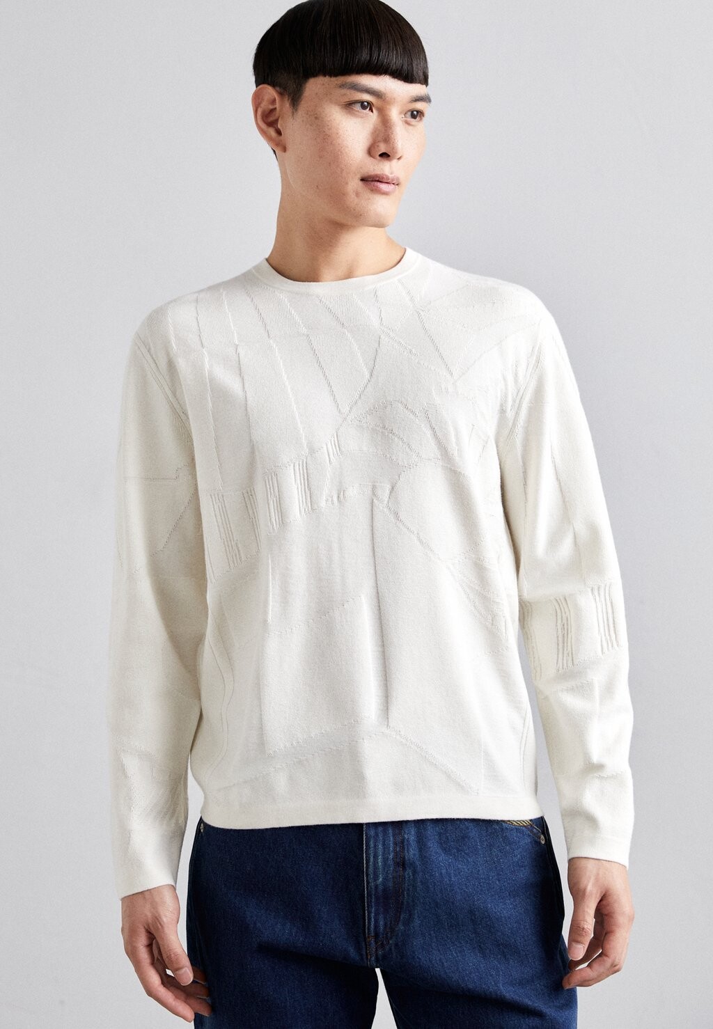 

Вязаный свитер MENS CREW NECK PS Paul Smith, цвет white