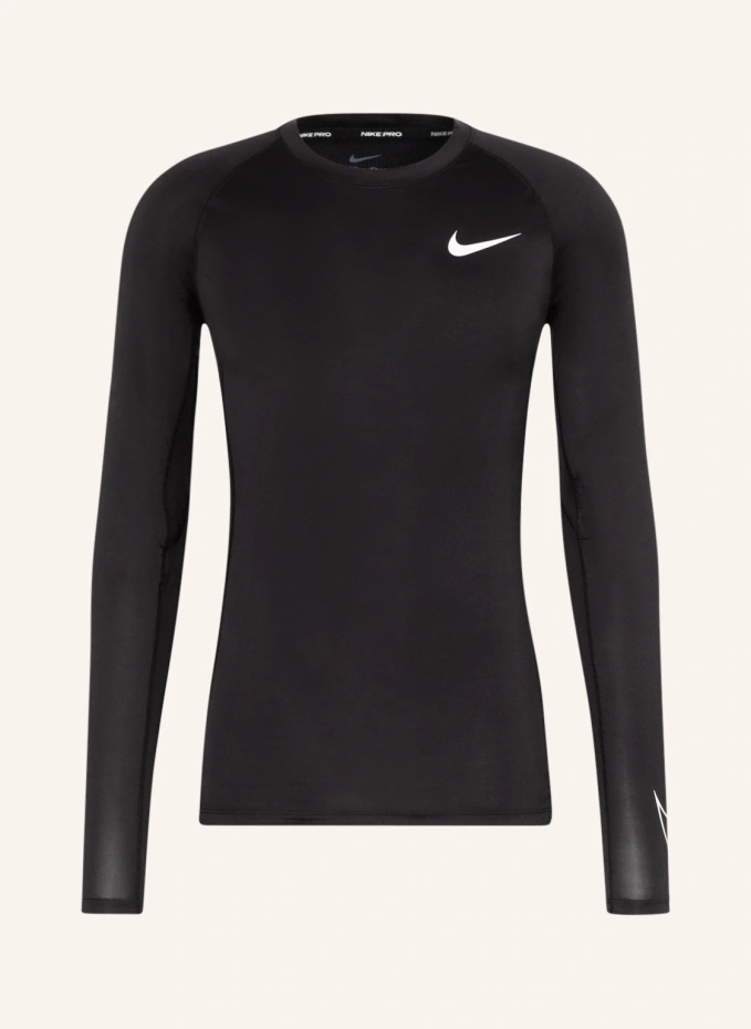 Длинный рукав pro dri-fit с сеткой Nike, черный