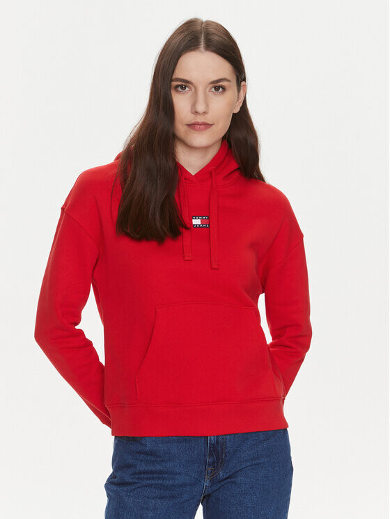 

Толстовка свободного кроя Tommy Jeans, красный