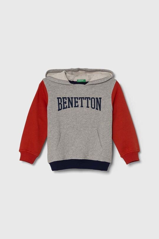 

United Colors of Benetton Детская хлопковая толстовка, серый