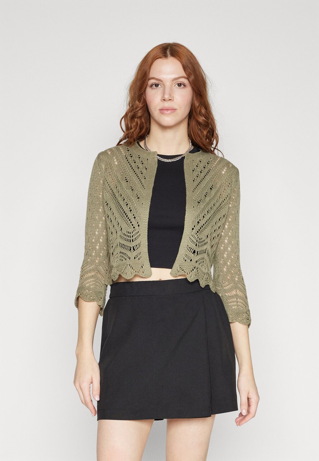 

Кардиган SUN 3/4 CROPPED JDY, цвет deep lichen green