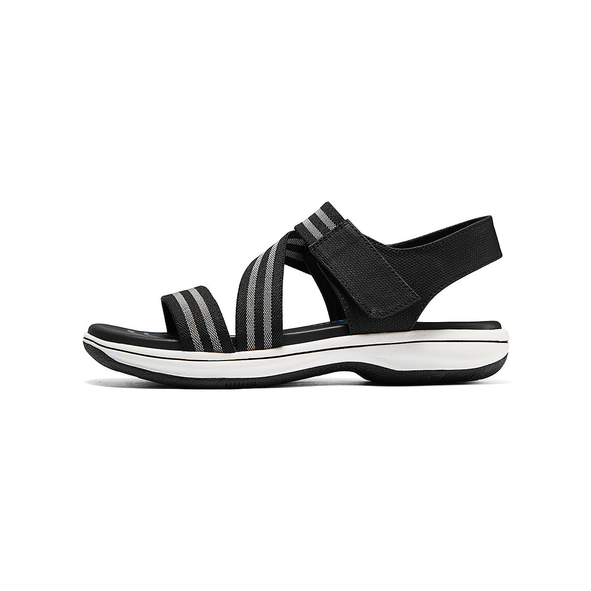

Современные комфортные пляжные сандалии женские черные Skechers