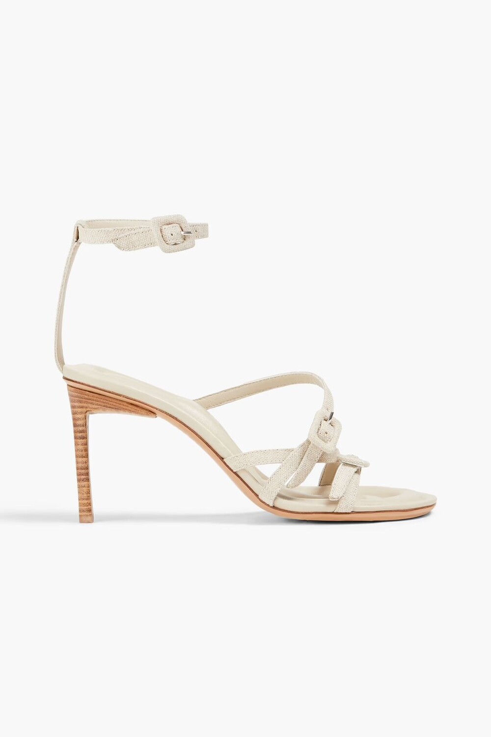

Плетеные сандалии Les Sandales Camargue с пряжками Jacquemus, камень