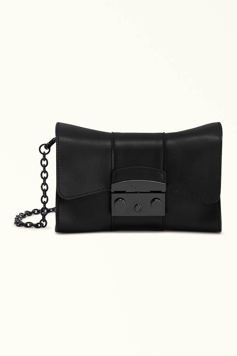 

Кожаная сумка Metropolis Furla, черный