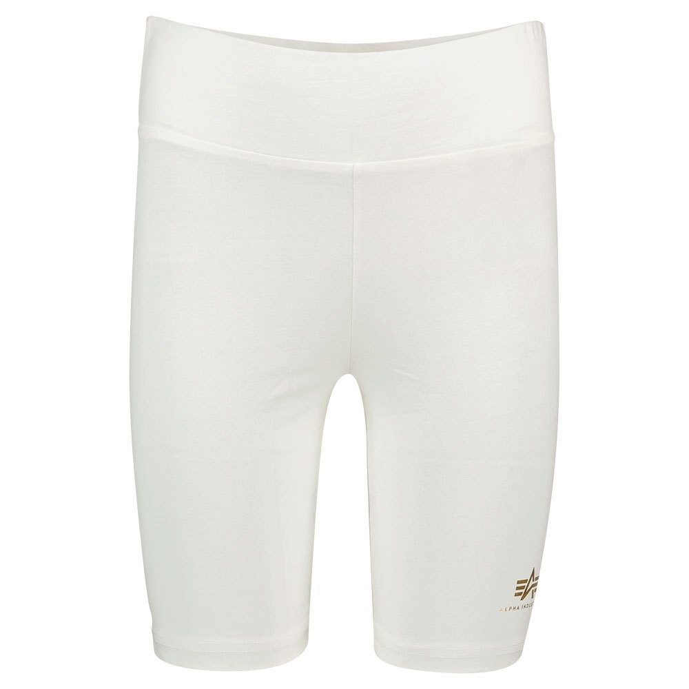

Леггинсы Alpha Industries Basic Bike SL Foil Print Short, белый