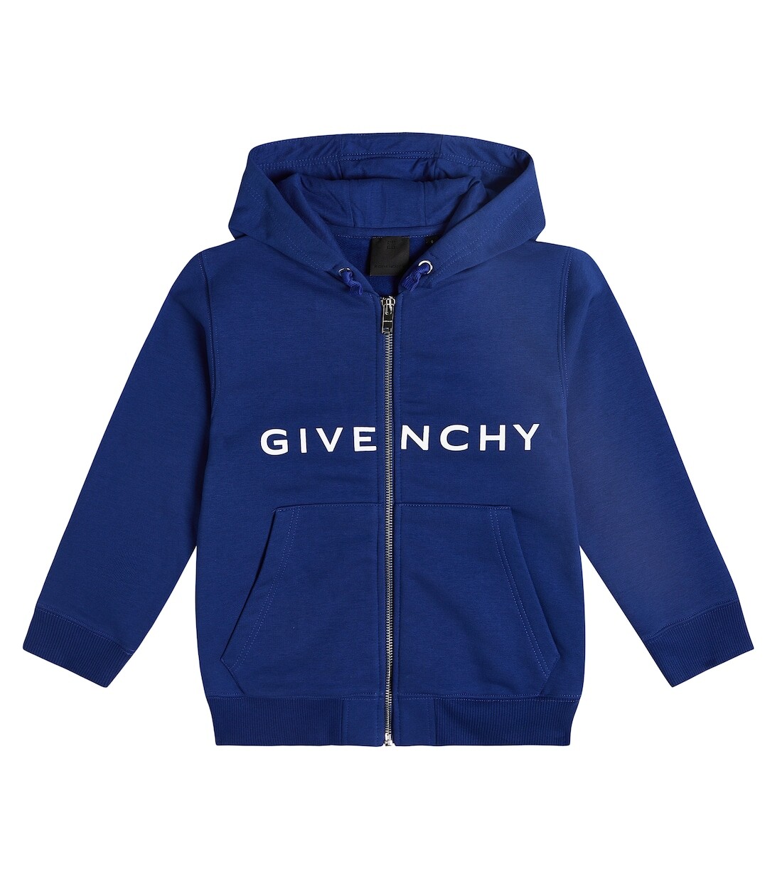 

Худи из смесового хлопкового джерси с логотипом Givenchy Kids, синий