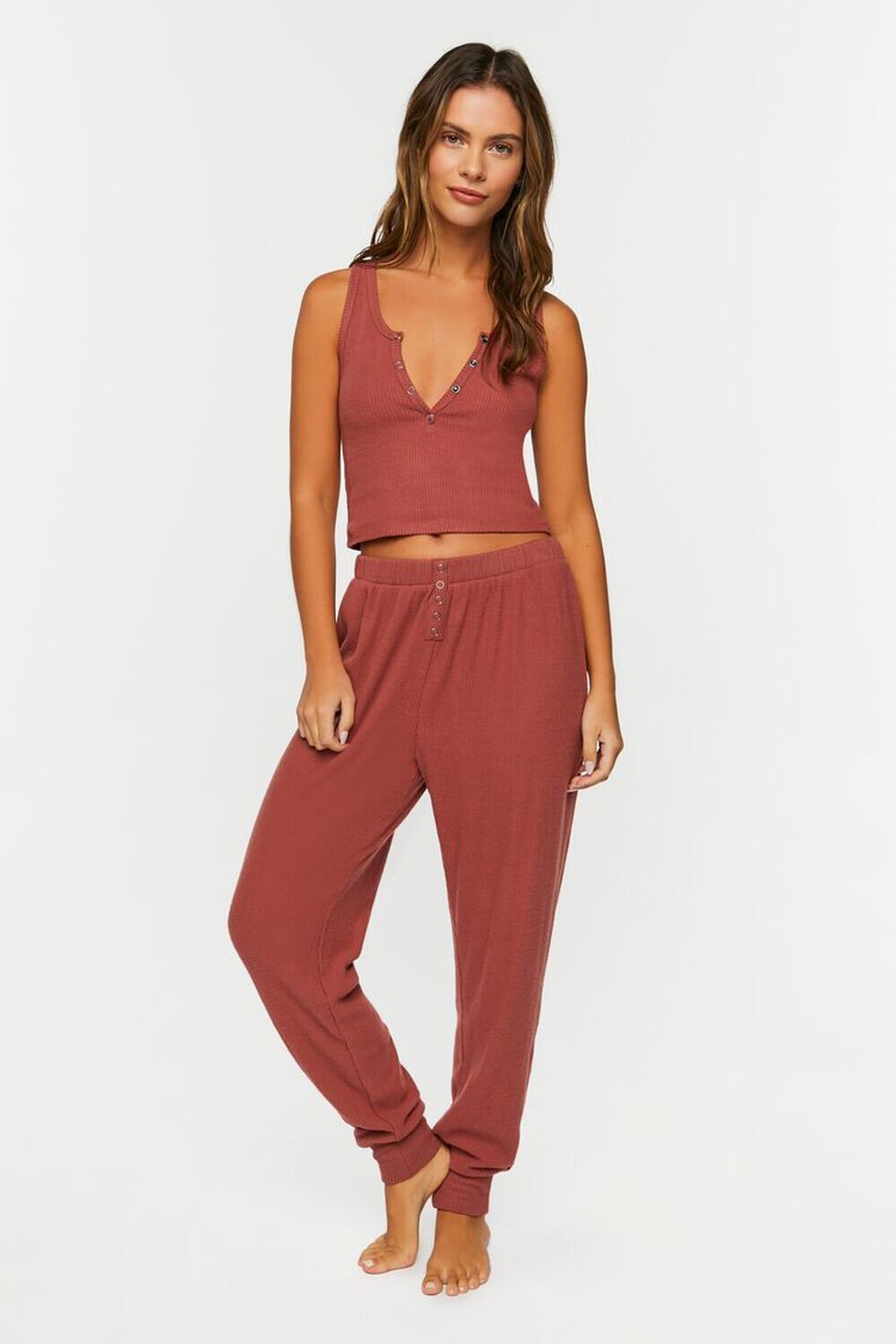 

Пижамные брюки с меланжевой отделкой Forever 21