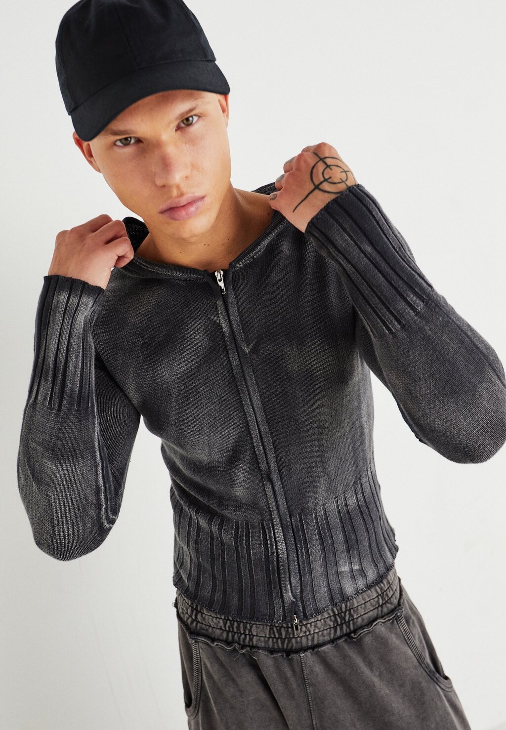 

Кардиган ACID ZIP HOODIE Jaded London, черный