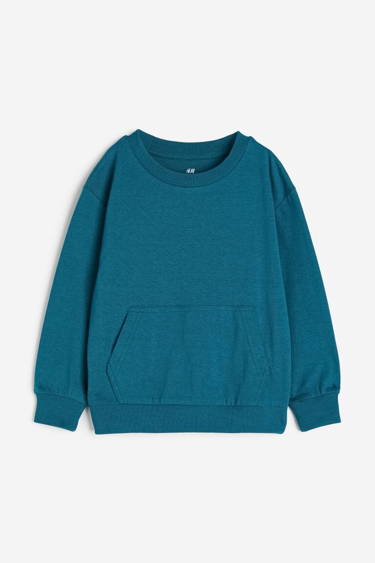

Трикотажный топ с карманом-кенгуру H&M