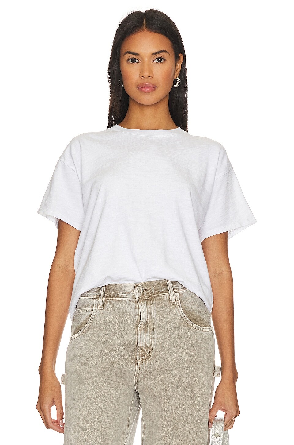 

Футболка Nation LTD Jessa Boxy Crop, цвет Optic White