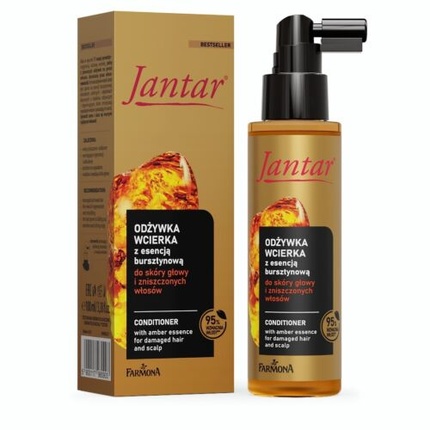 Farmona Jantar Восстанавливающий втираемый кондиционер Янтарная эссенция для поврежденных волос 100мл цена и фото