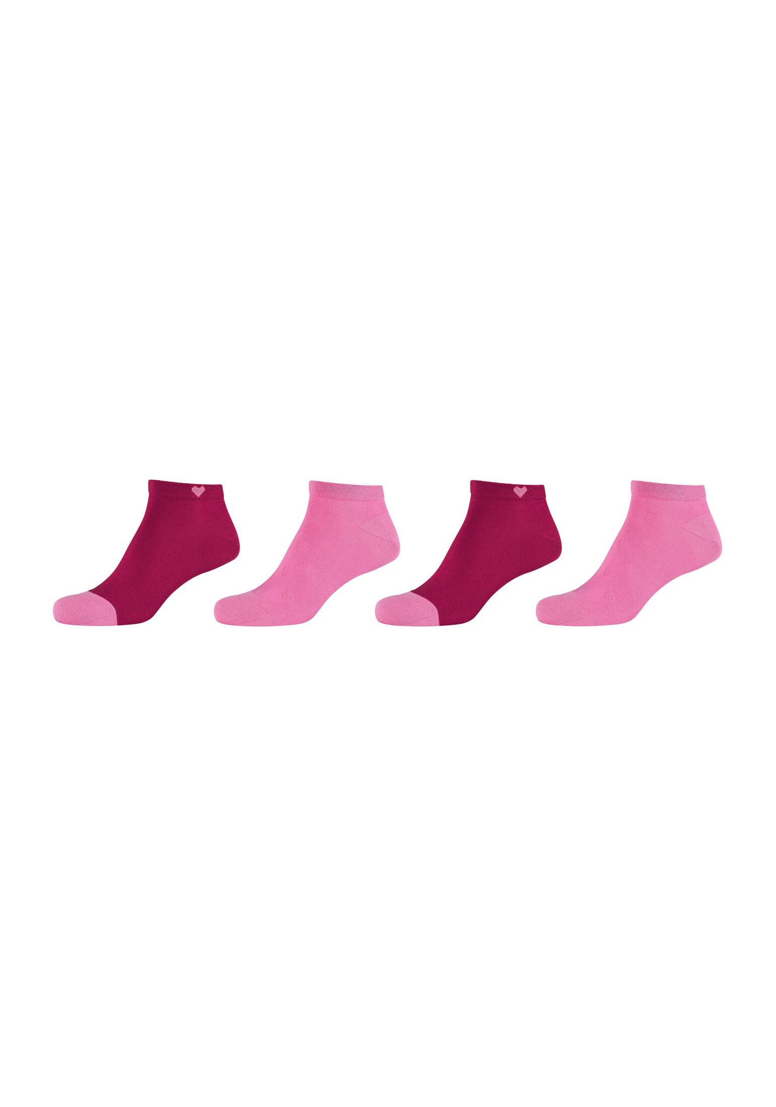 Носки camano Sneaker 4 шт ca soft, цвет phlox pink phlox clean