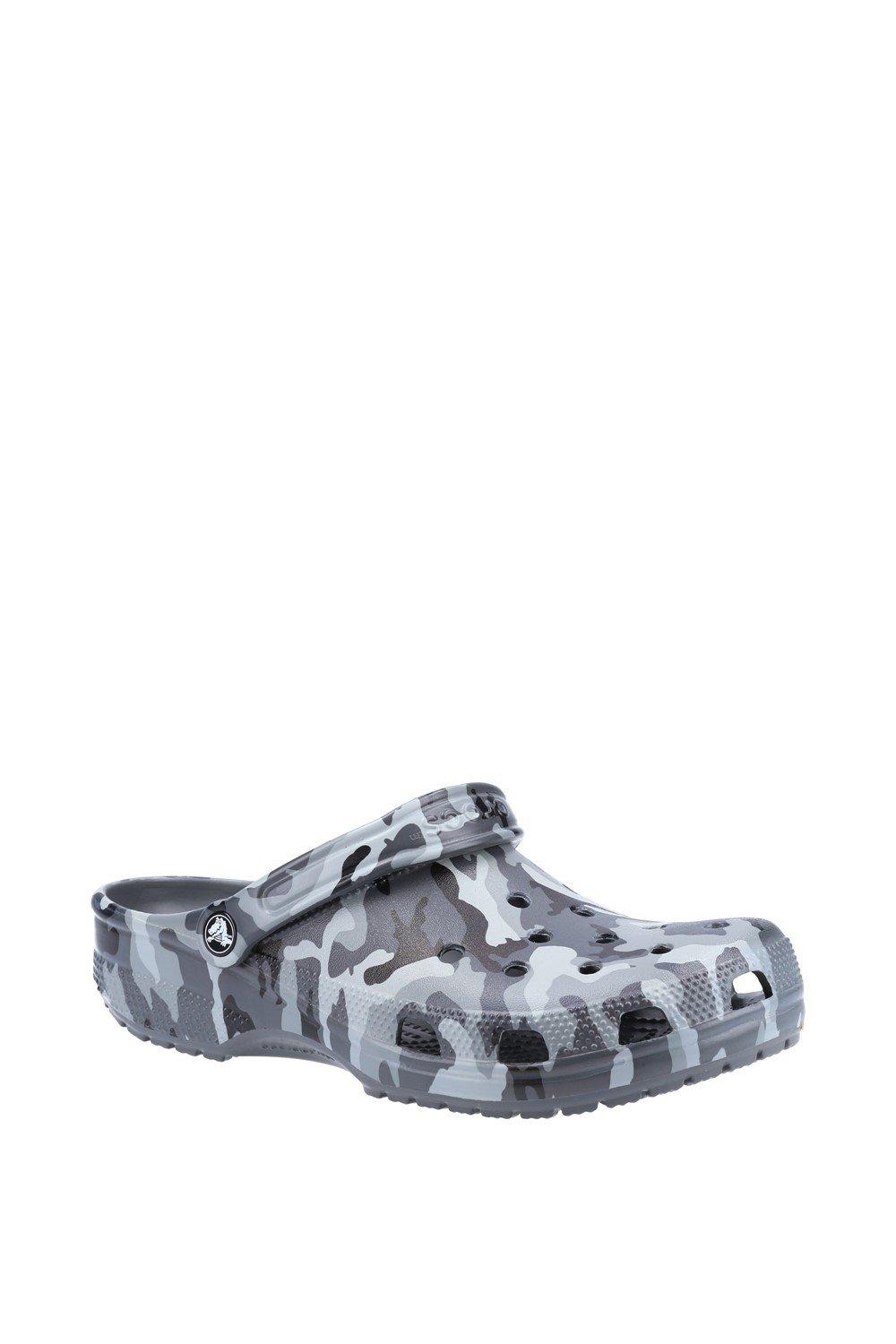 Туфли без шнуровки из термопластика «Сезонный камуфляж» Crocs, серый классические сабо crocs цвет arctic