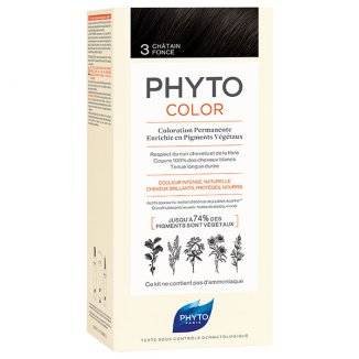 Фито - Краска для волос 3. Темный каштан - 1 шт., Phyto