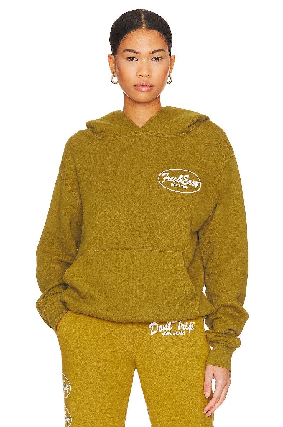 

Толстовка Free & Easy Oval Heavy Fleece, цвет Vintage Olive