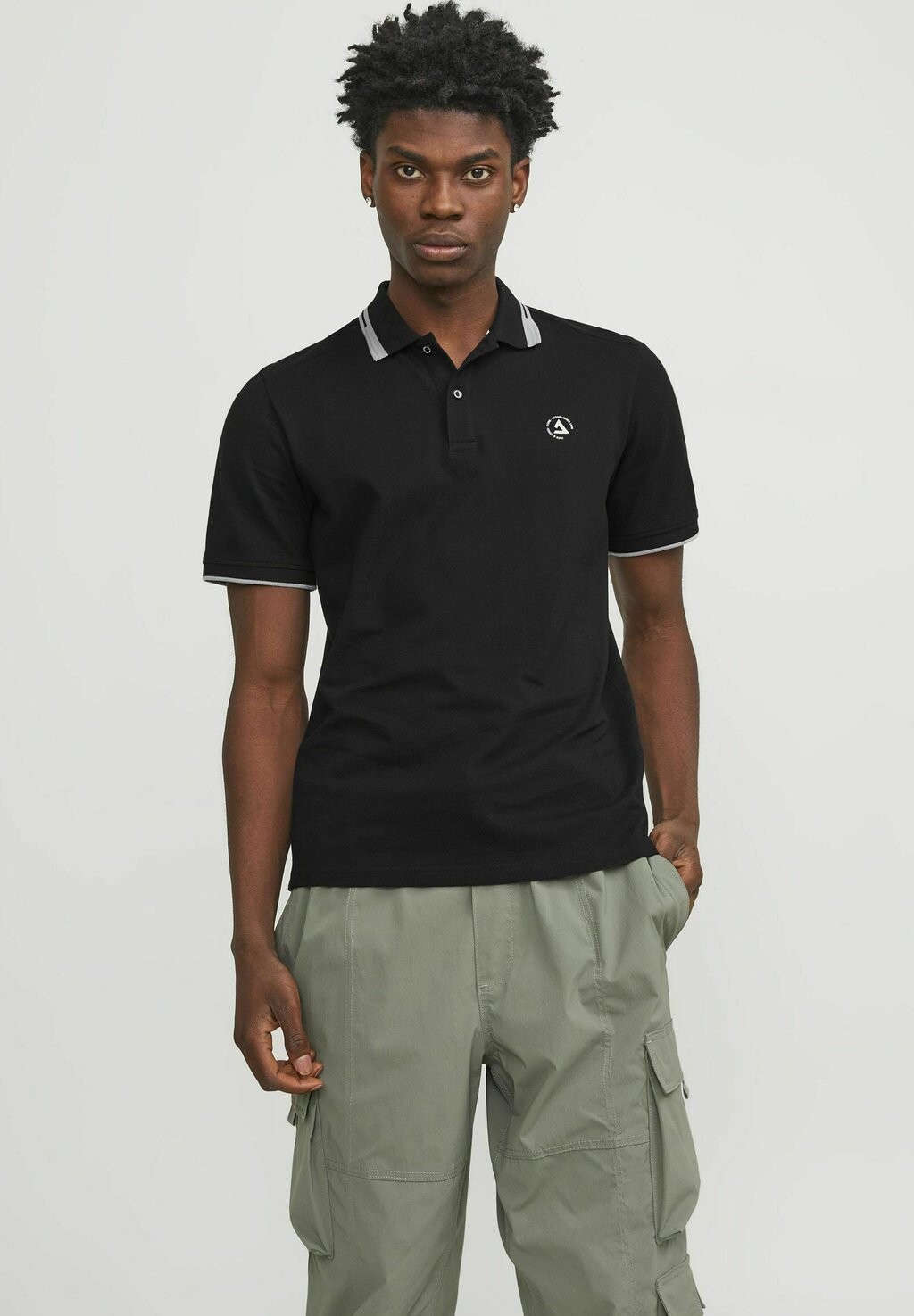 

Поло Jack & Jones, черный