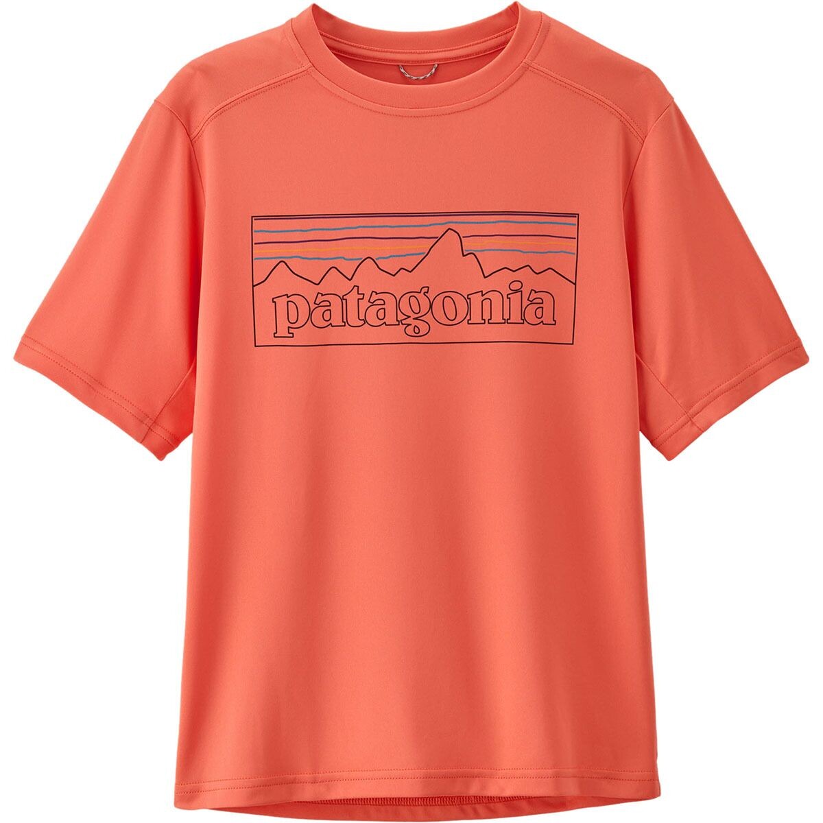 

Футболка cap sw - детская Patagonia, цвет p-6 outline/coho coral