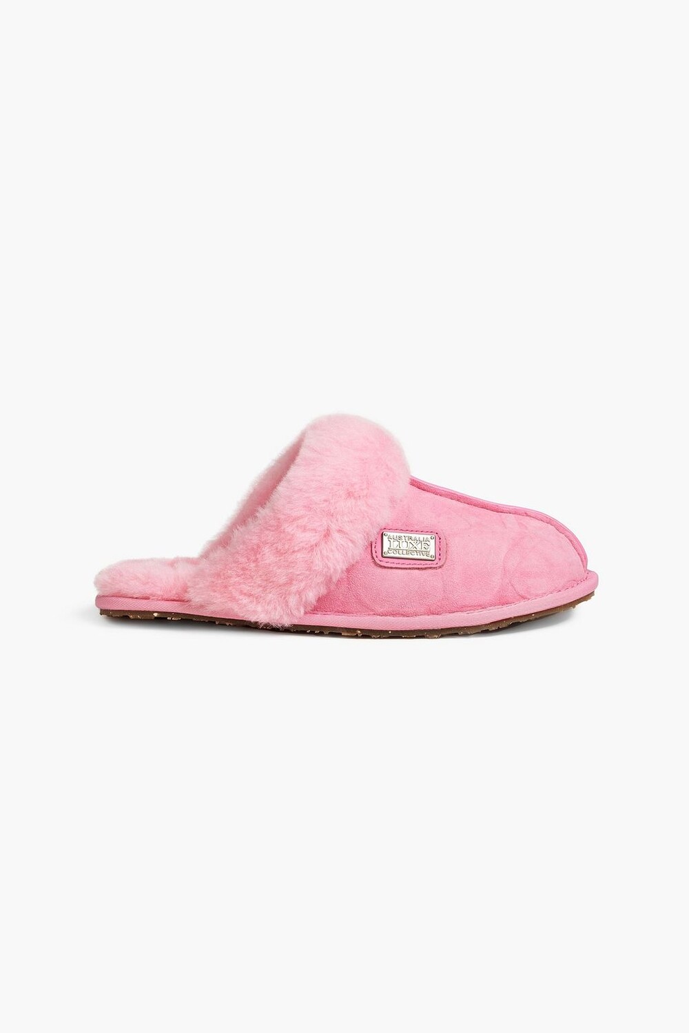

Тапочки из овчины с тиснением AUSTRALIA LUXE COLLECTIVE, розовый