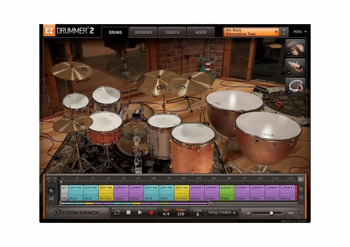 Ezdrummer 3 libraries. Alt-Rock EZX V1.0.0. Toontrack EZDRUMMER 3. Альт рок. Toontrack - big Band EZX.