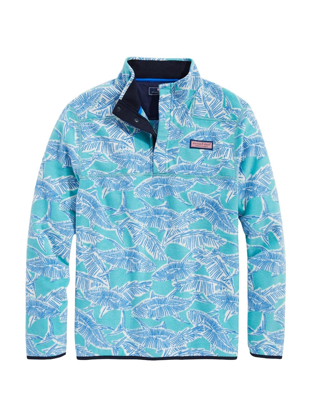 

Флисовый пуловер Harbour Fish Vineyard Vines, Синий