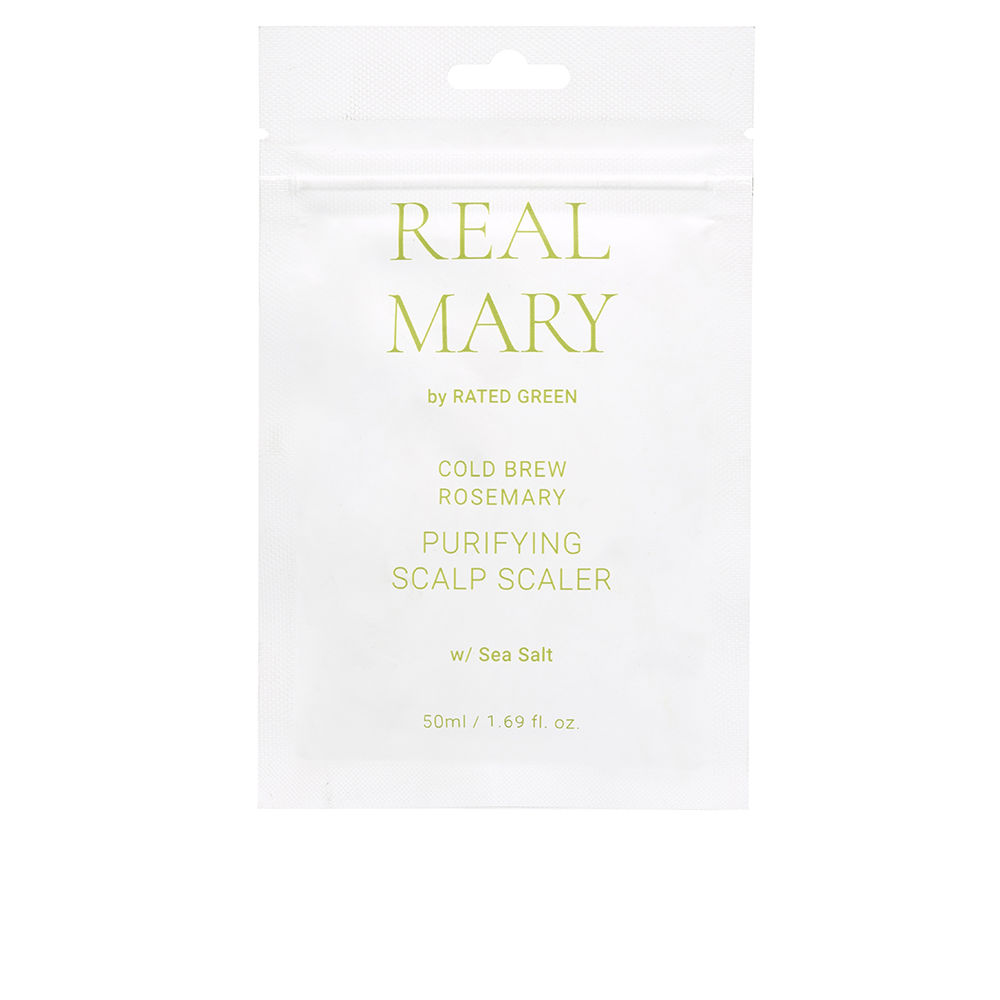 Скраб для волос Real Mary Purifying Scalp Scaler Rated Green, 50 мл очищающая и отшелушивающая маска для кожи головы rated green rosemary purifying scalp scaler 50 мл