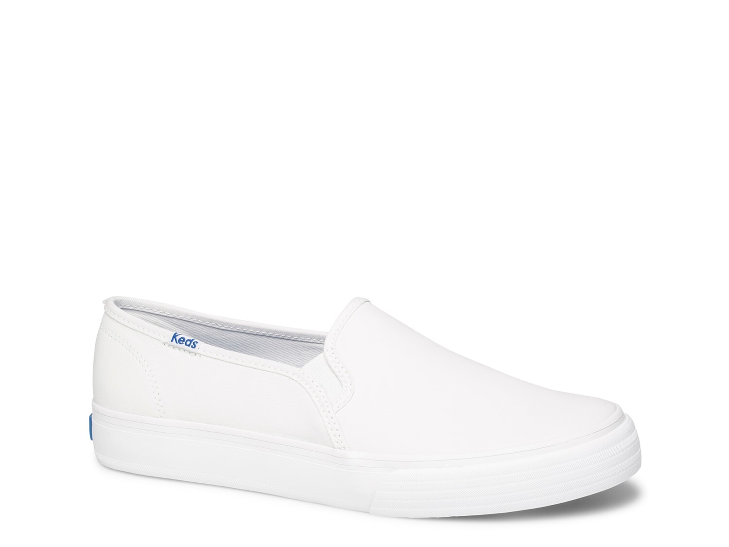 

Кроссовки-слипоны женские Keds Double Decker кожаные, белый
