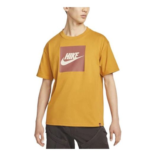 Футболка Men's Nike Logo Printing Round Neck Pullover Short Sleeve Yellow T-Shirt, желтый