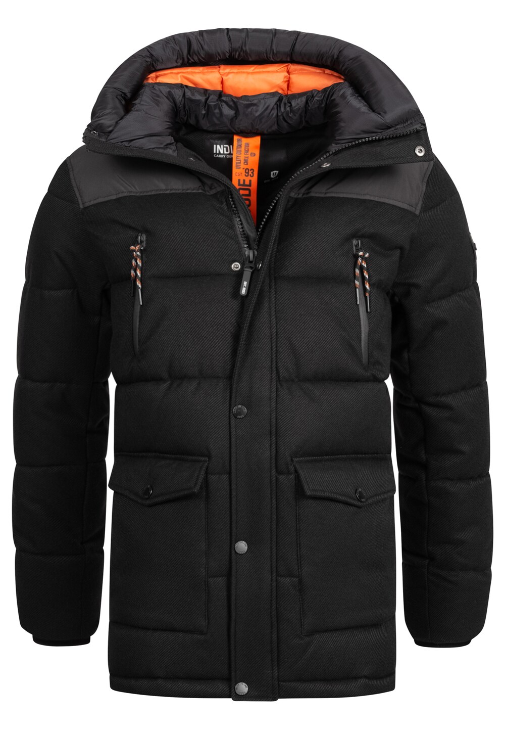 Зимняя куртка INDICODE JEANS Krem, черный зимняя куртка indicode jeans christof коричневый