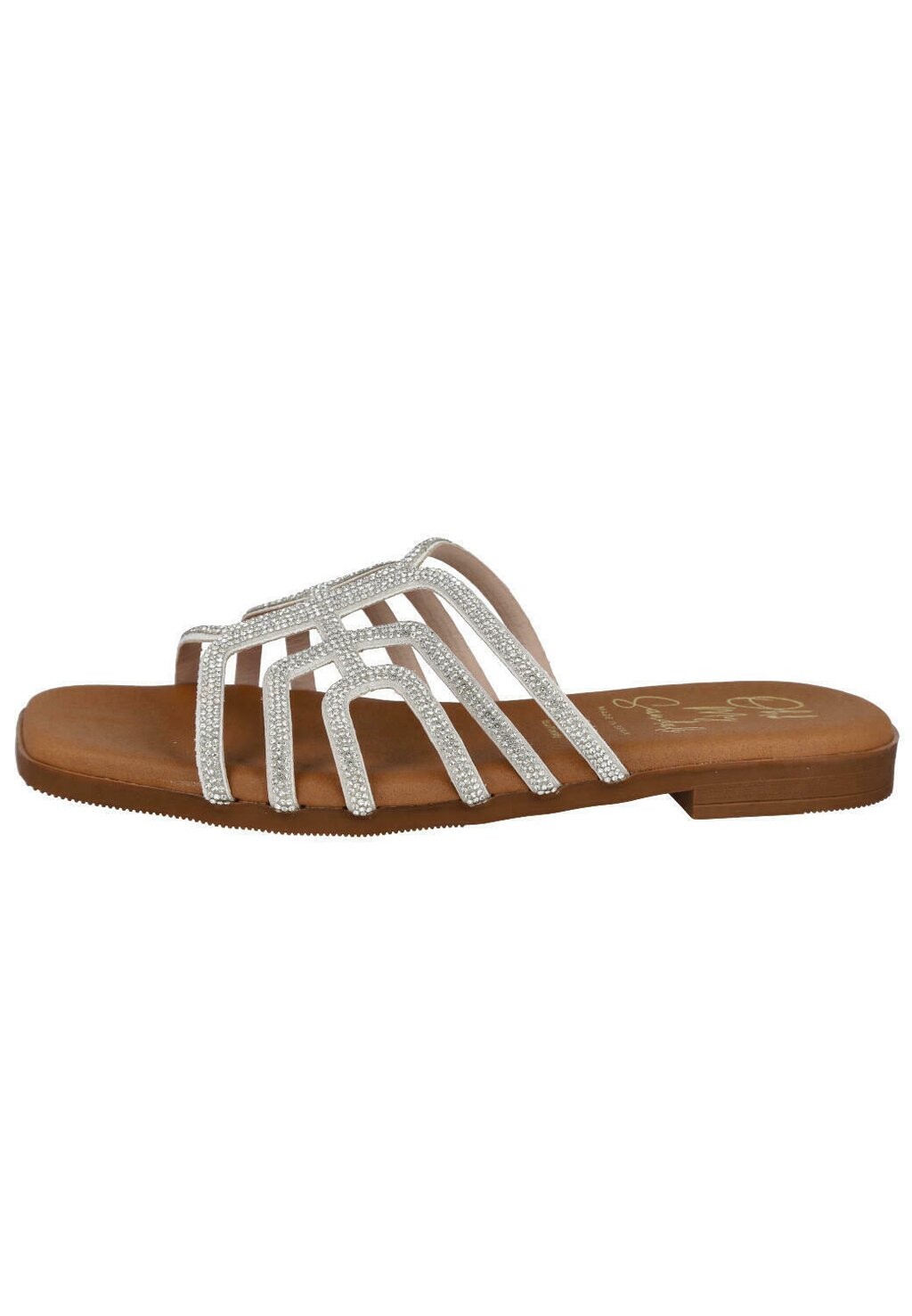 

Сандалии на плоской подошве Oh! My Sandals, серебро