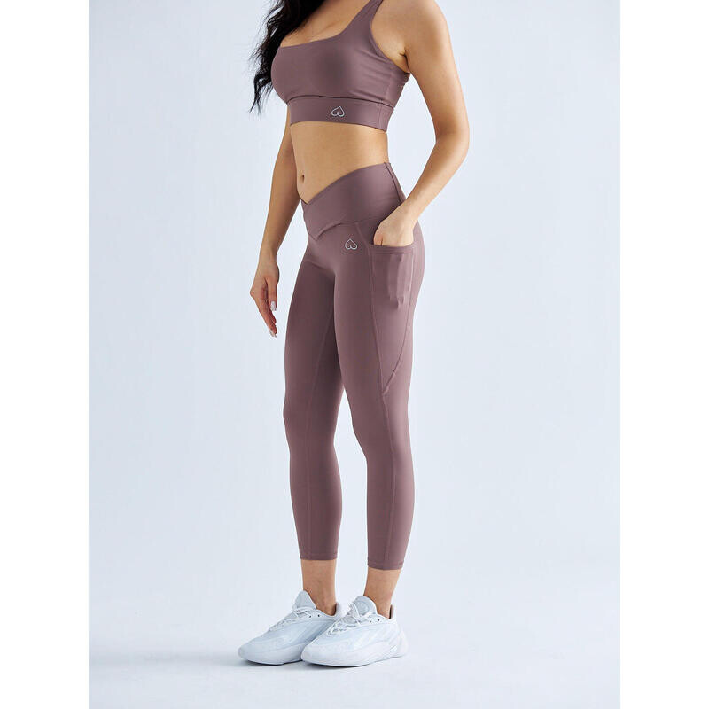 

Леггинсы женские для динамической йоги с карманами BESHAPED, цвет rosa