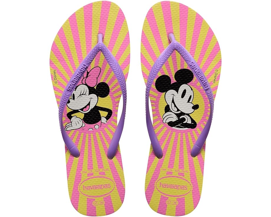 

Сандалии Havaianas Slim Disney Flip Flop Sandal, цвет Pixel Yellow